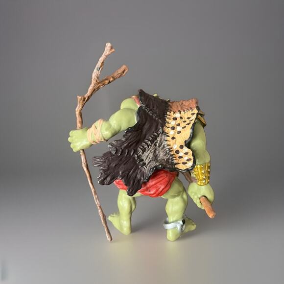 2002 Papo Green Orc Waghar Troll Ogre Action Figure with Staff A23 - NICE! - Picture 2 of 2